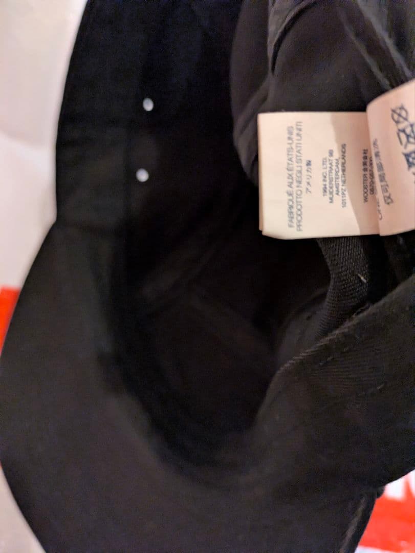 Supreme 黒キャップ アメリカ製　25FW