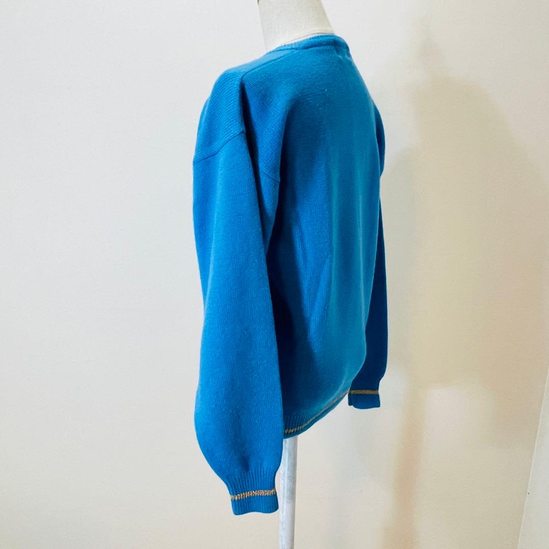 ハナエモリ HANAE MORI GOLF ウール100% ニット L 美品