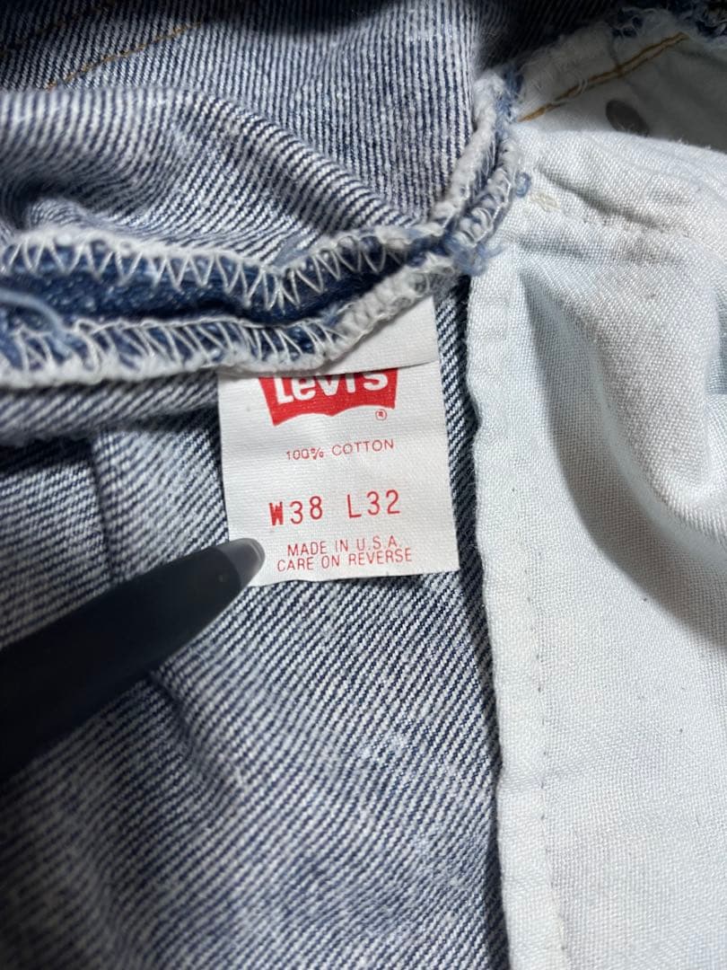 Levi's 501 chemical wash 90s USA製 W38L32