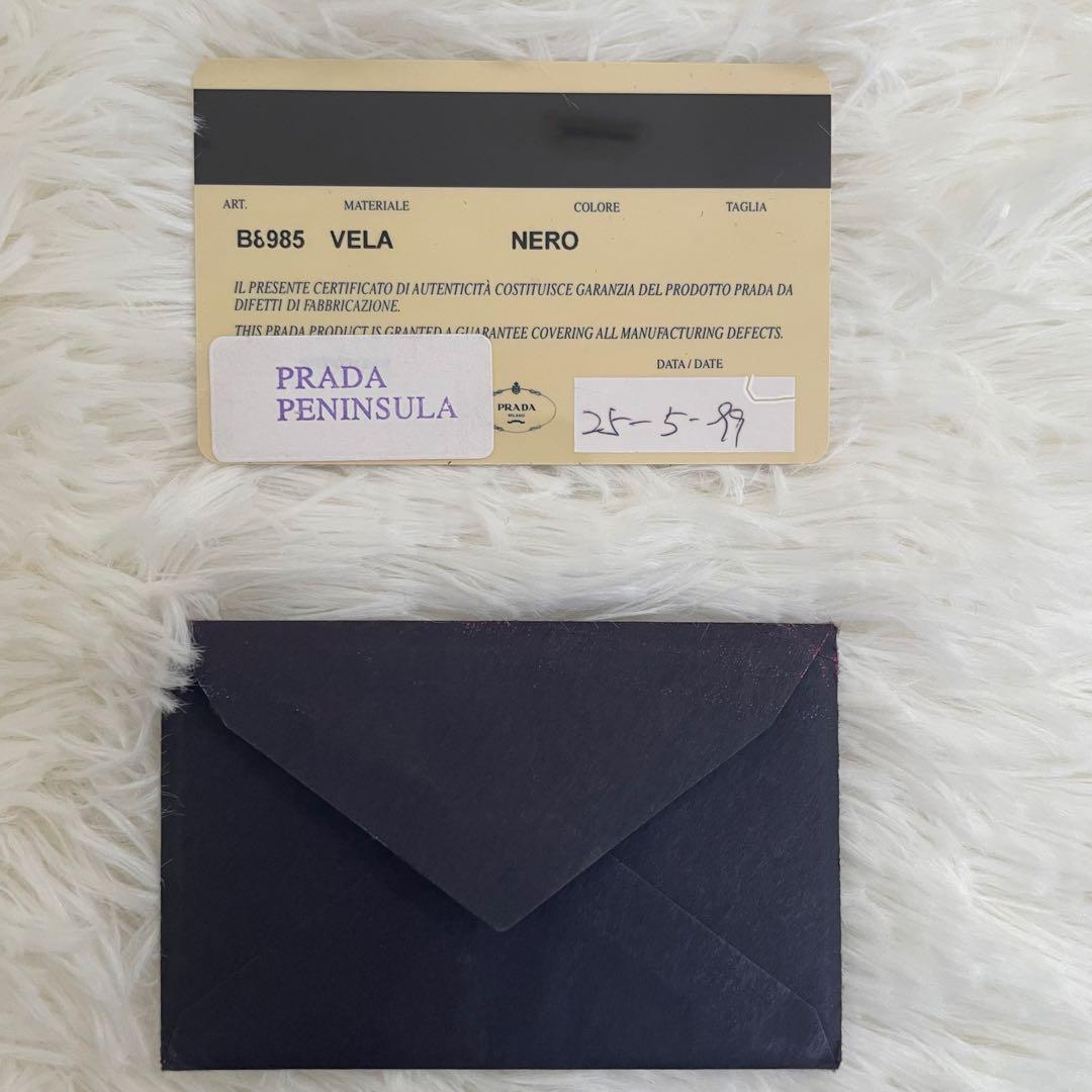 PRADA カメラバッグ テスートナイロン レザー ショルダーバッグ ブラック