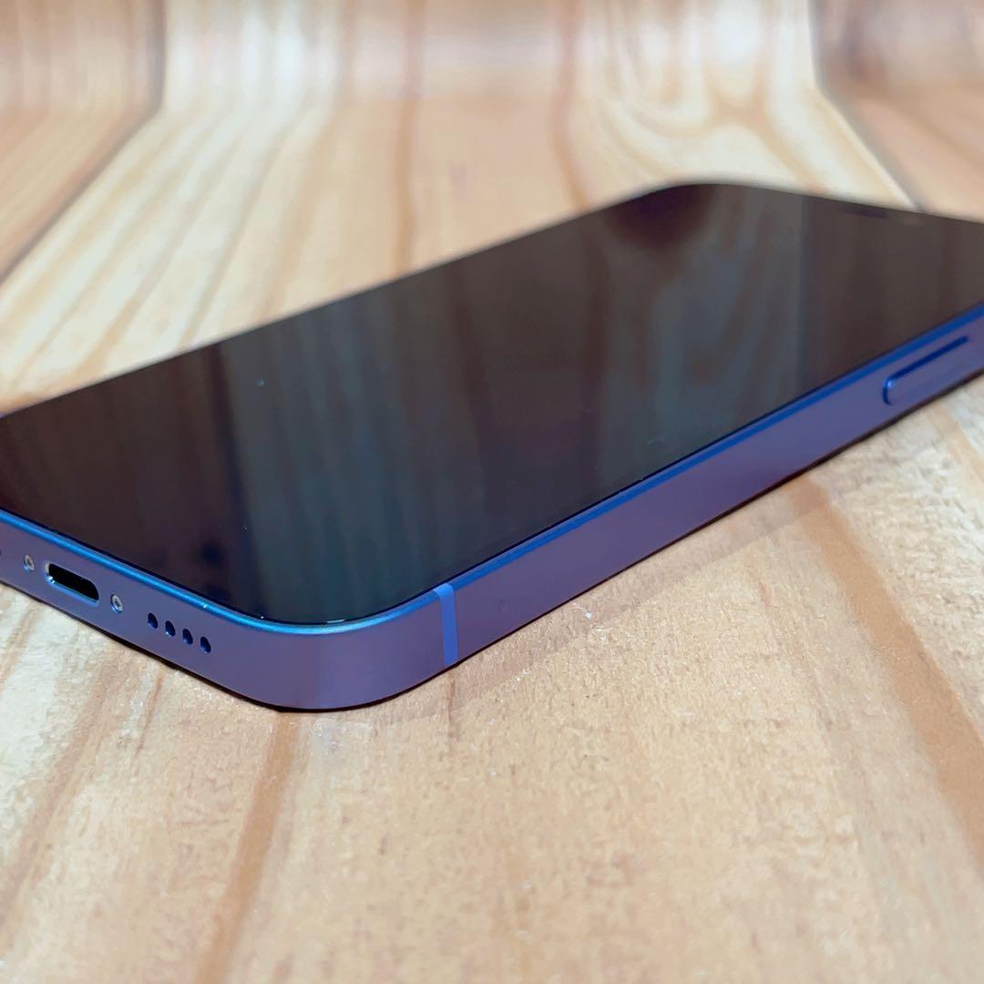 美品 SIMフリー 本体 iPhone 12mini 64GB パープル 045