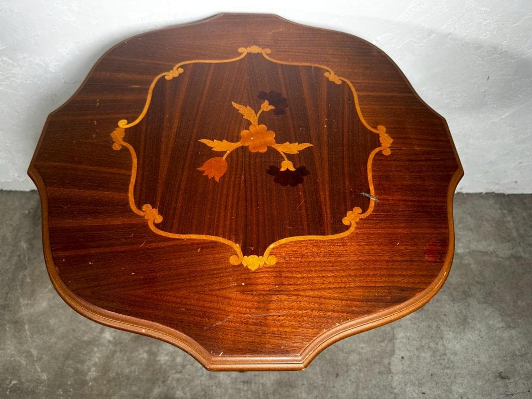 『イタリア製』サイドテーブル ナイトテーブル 花台 飾台 飾り台 RWcen36