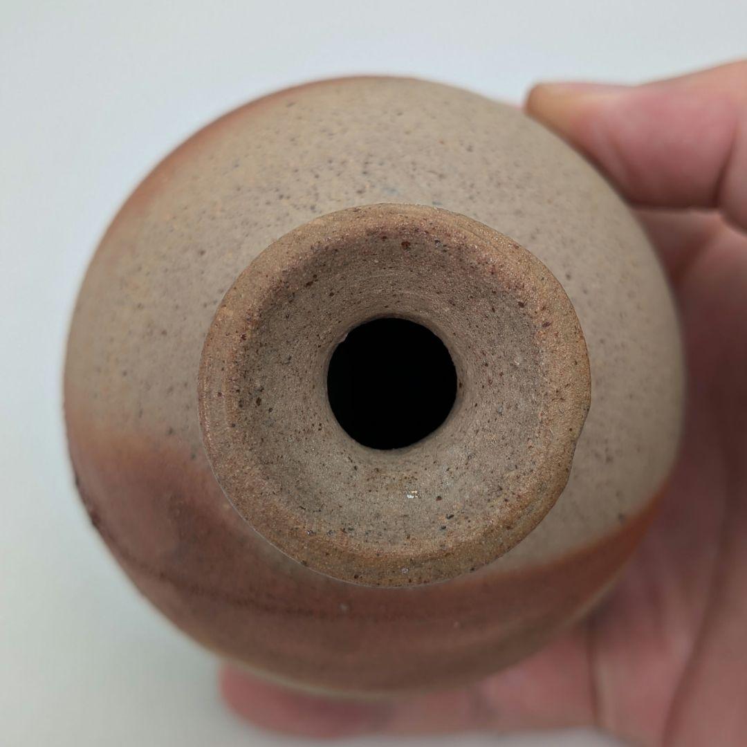 岡山県重要無形文化財 浦上善次 備前焼 緋襷徳利 共箱共布栞 とっくり 酒器