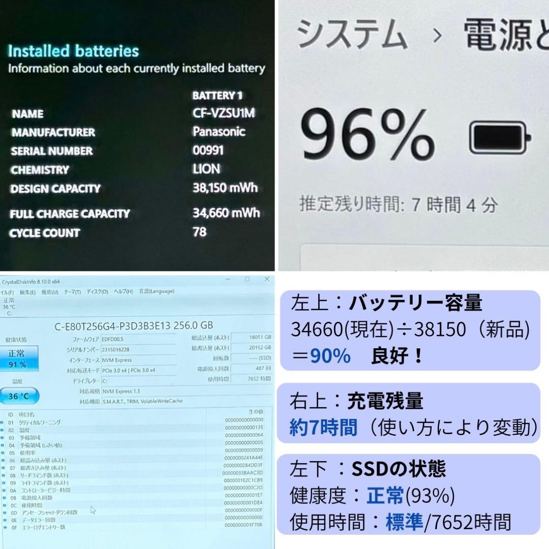 パナソニック レッツノート CF-QV9 i5第10世代 2in1 タッチペン
