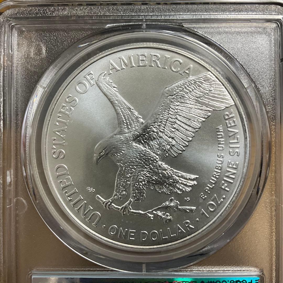 【新品】Silver Eagleイーグル銀貨2022-W PCGS MS70