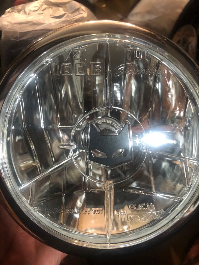 S.E.V.MARCHAL製 721・701 マーシャルヘッドライトクリアレンズ