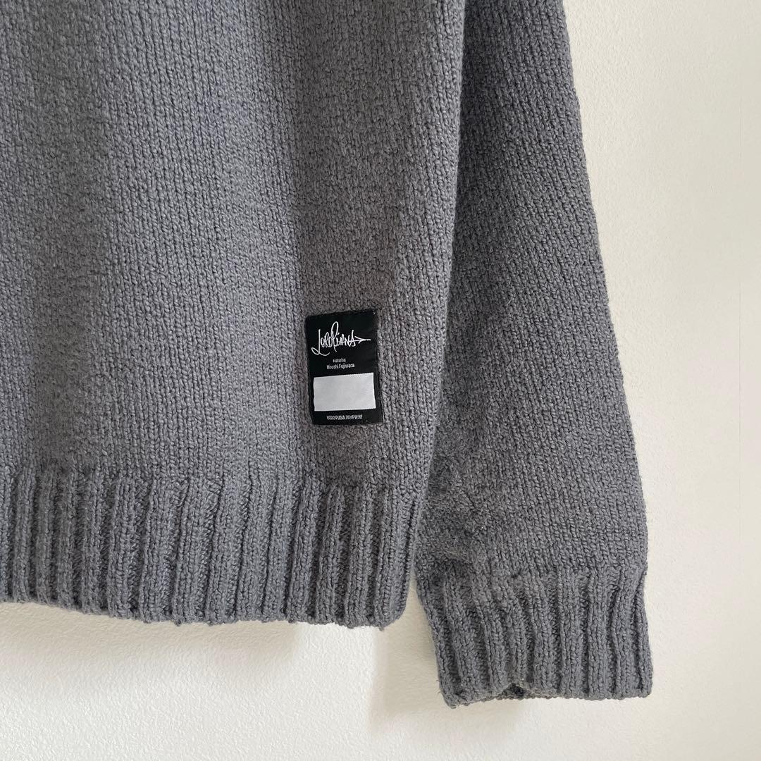 専用ロロピアーナ×藤原ヒロシコットンニットセーターグレーS