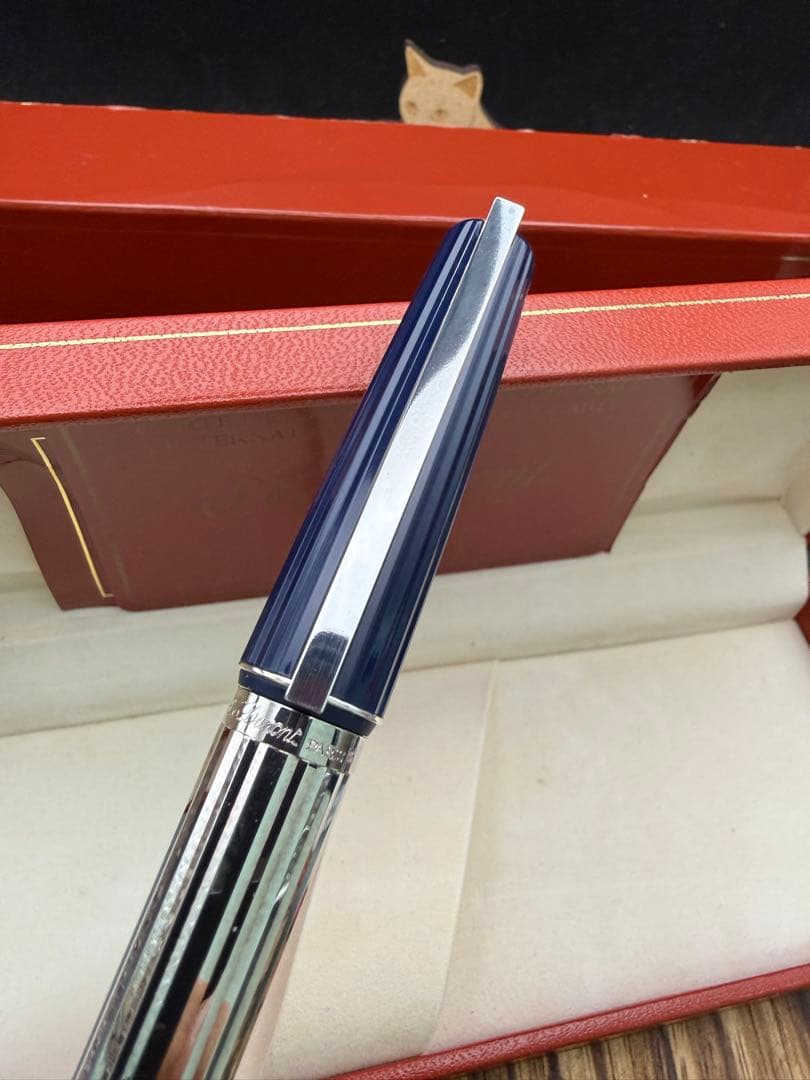 レア S.T DUPONT ボールペン サン・ジェルマン マリンブルー