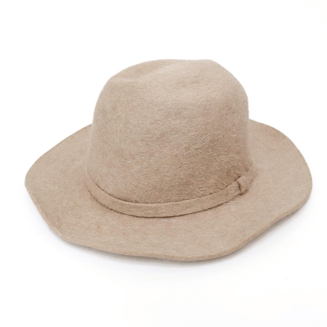 HERMES エルメス ハット 58 フランス製 ウール100％ 1006