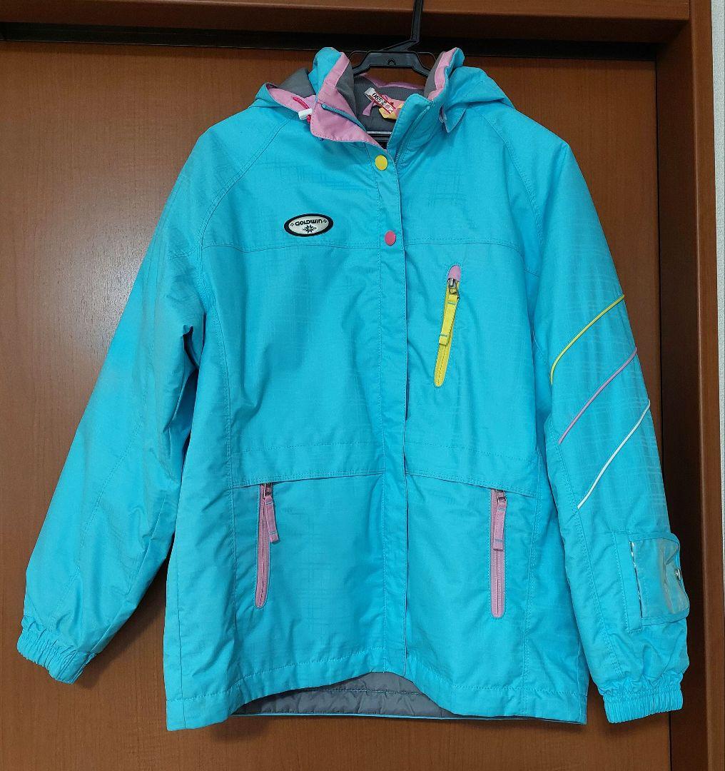 クリーニング済 GOLDWIN スキーウェア 上下セット 160サイズ 女の子