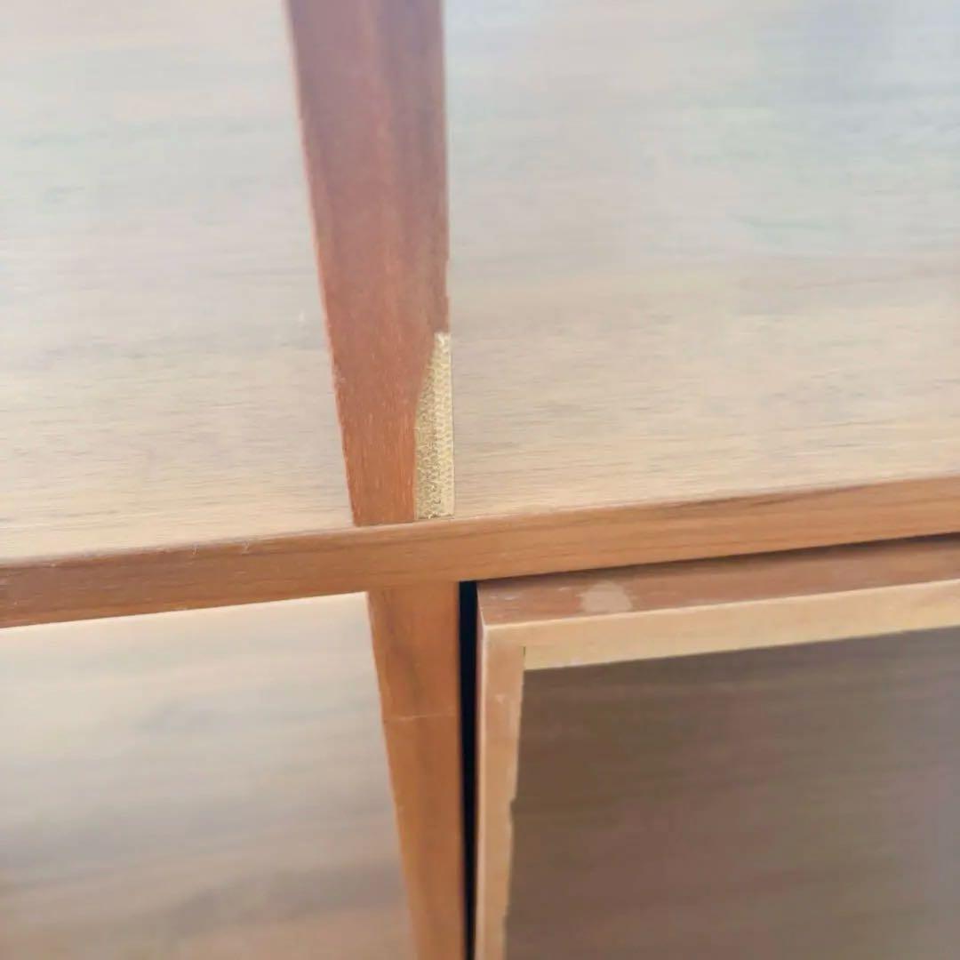 無印良品 スタッキングシェルフ 3×3 ウォルナット収納＋引き出し2個