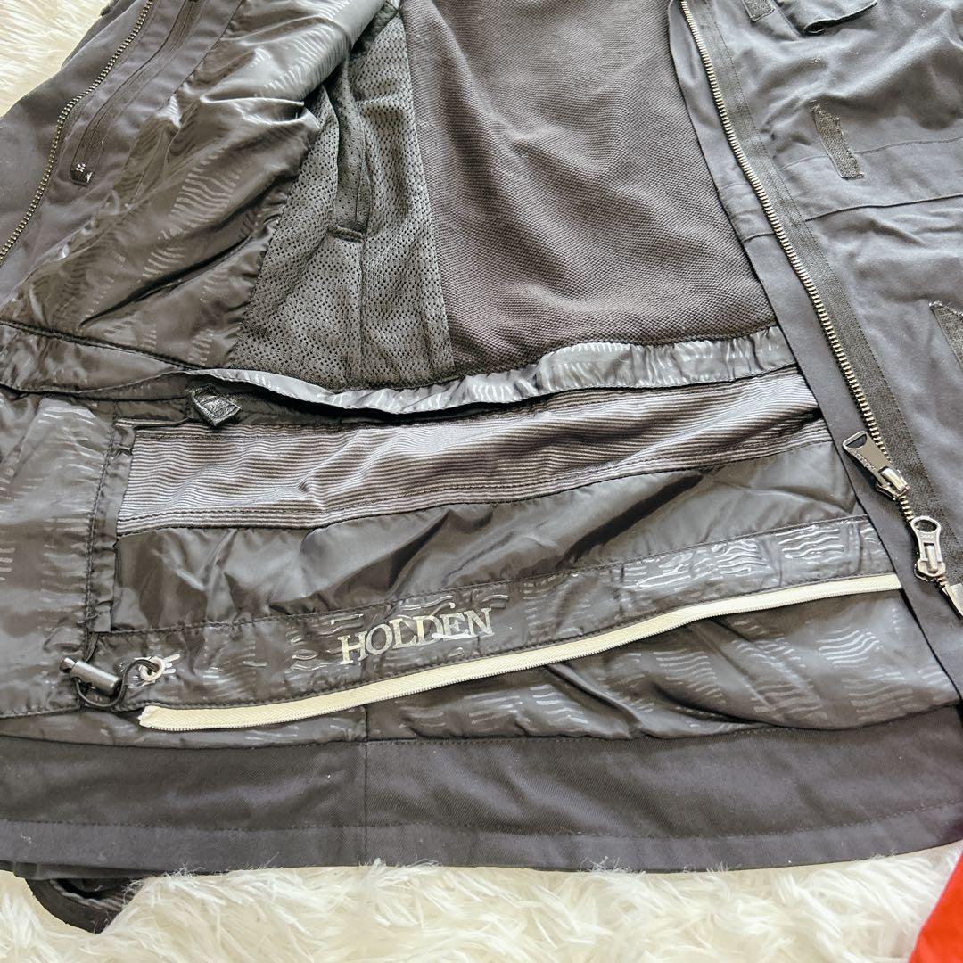 ホールデン スノーボードウェア 上下セットS フレアパンツ 黒 赤 ブーツカット