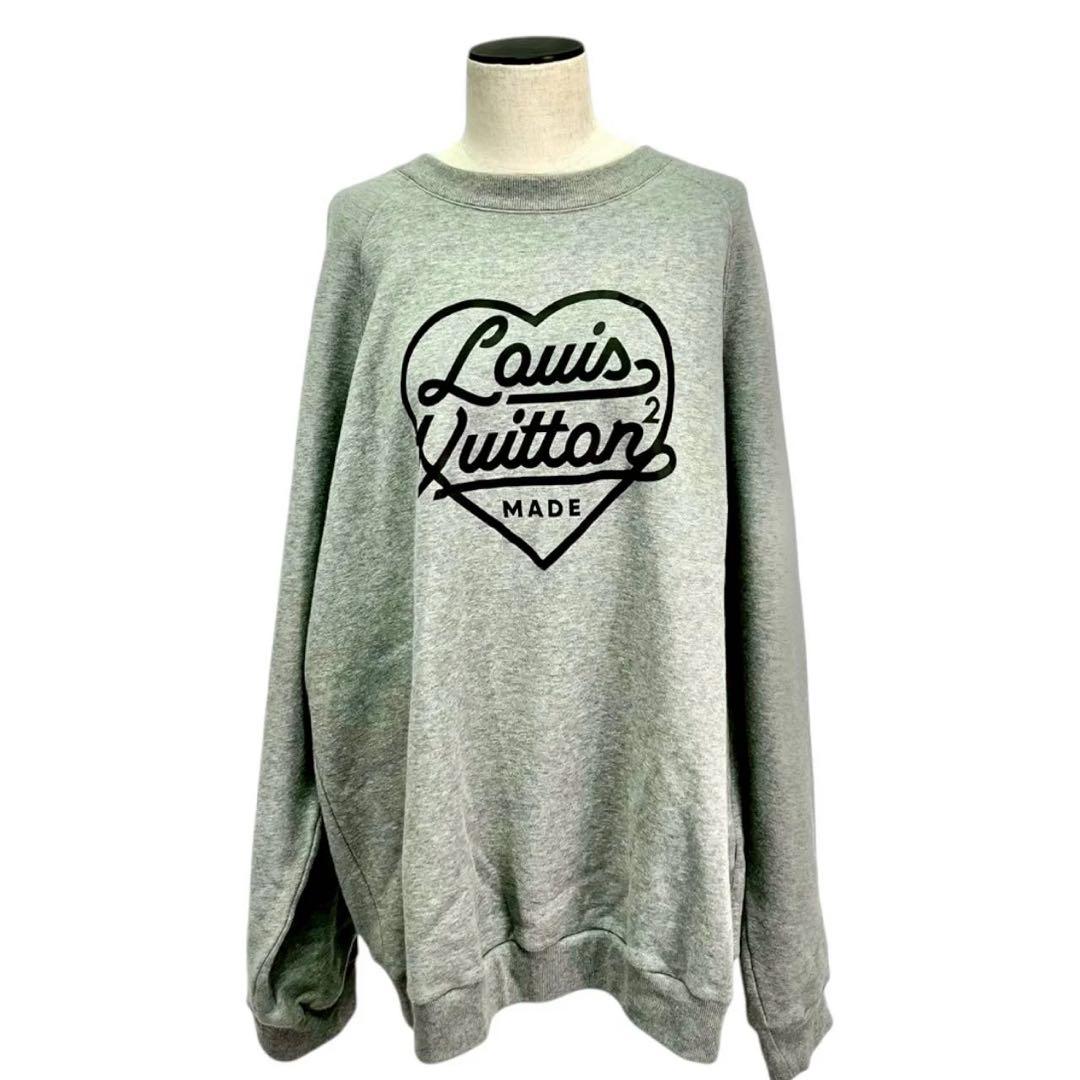 ルイヴィトン NIGO ハートロゴ トレーナー 5L パーカー スウェットグレー