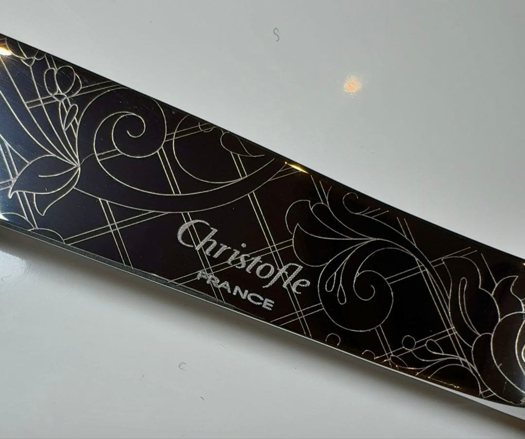 ブロン　クリストフル⭐️テーブルナイフ 専用ケース付き　未使用中古品