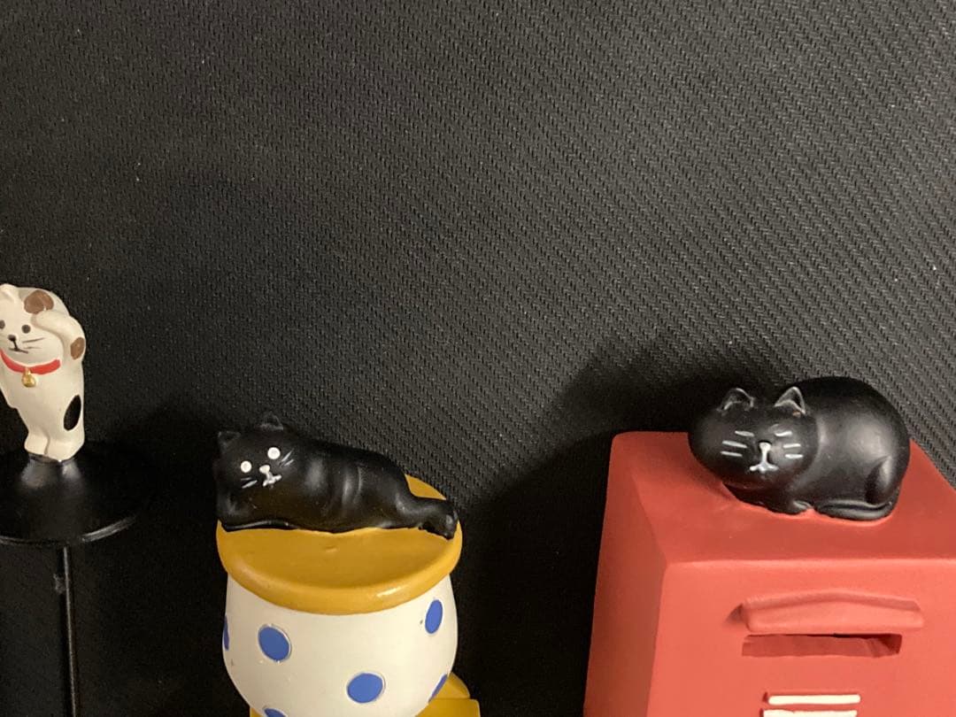 絶版 初期 コンコンブル まとめ売り 黒猫 白猫 三毛猫 郵便ポスト 牛乳 初期