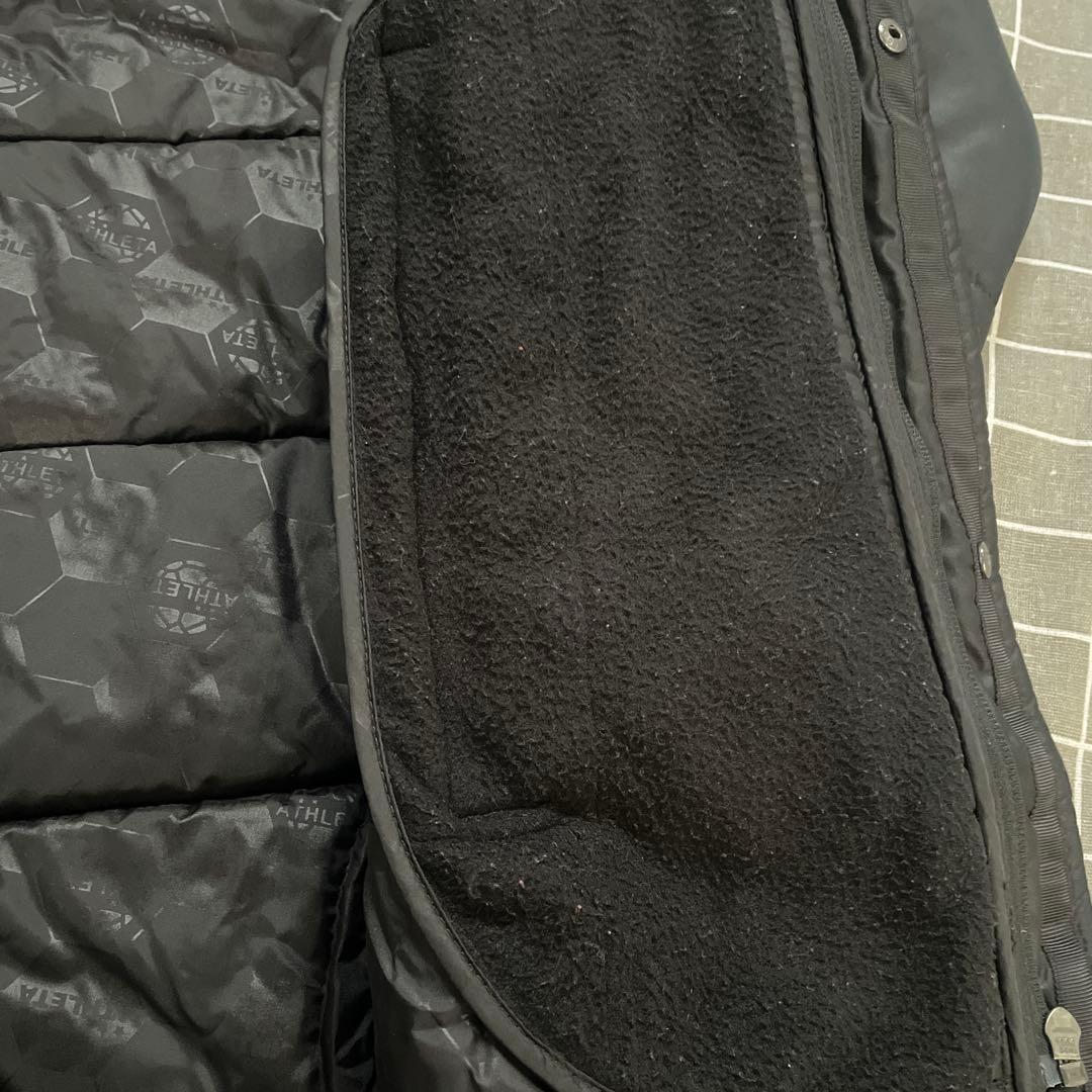 ATHLETA ブラック ロングベンチコート　美品　140