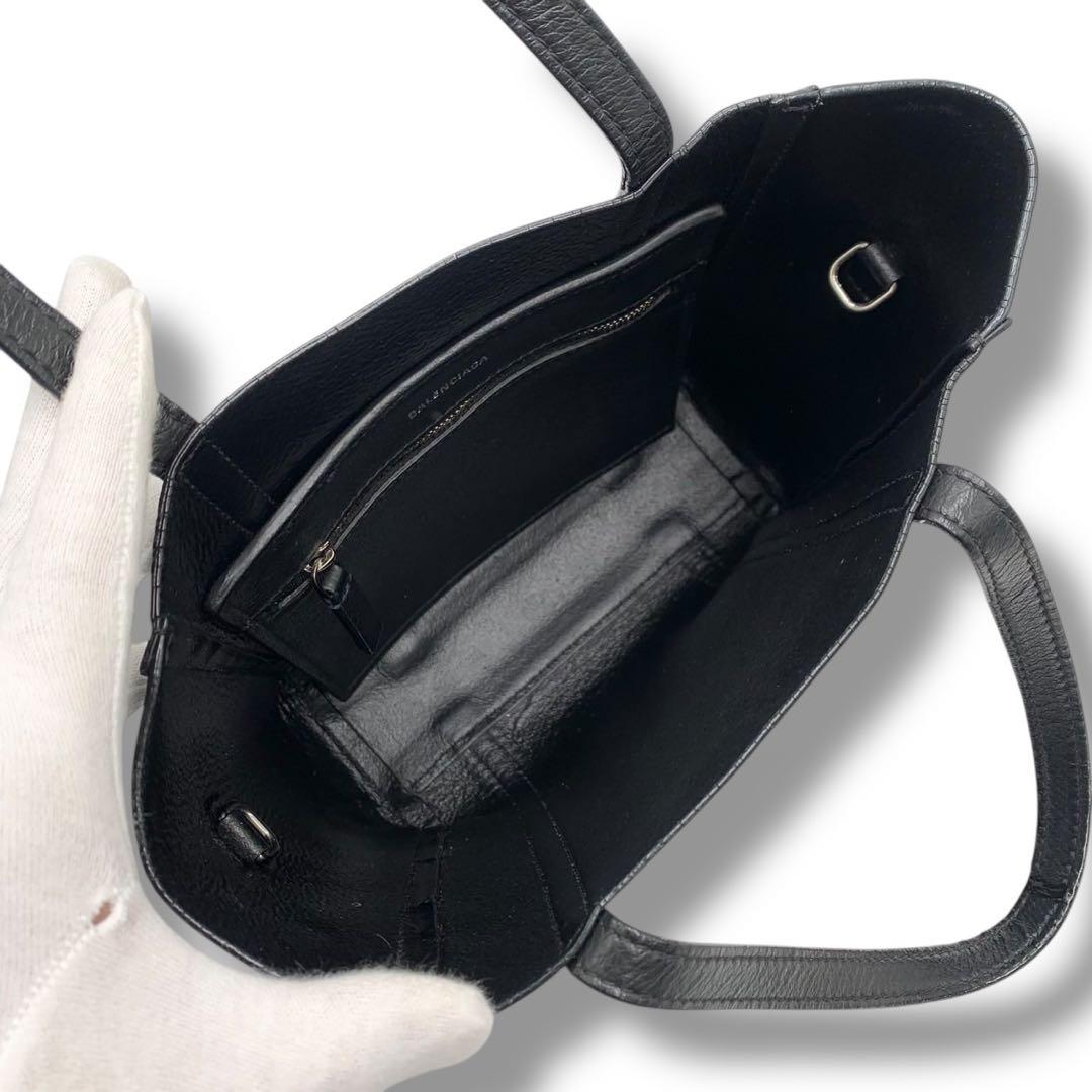 美品✨バレンシアガ エブリデイ 2way トートバッグ ショルダー レザー 黒