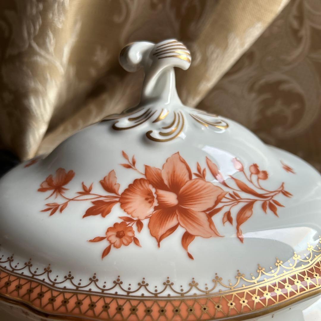 ドイツ製 Hutschenreuther 美しいfleur❁大きなスーピエール