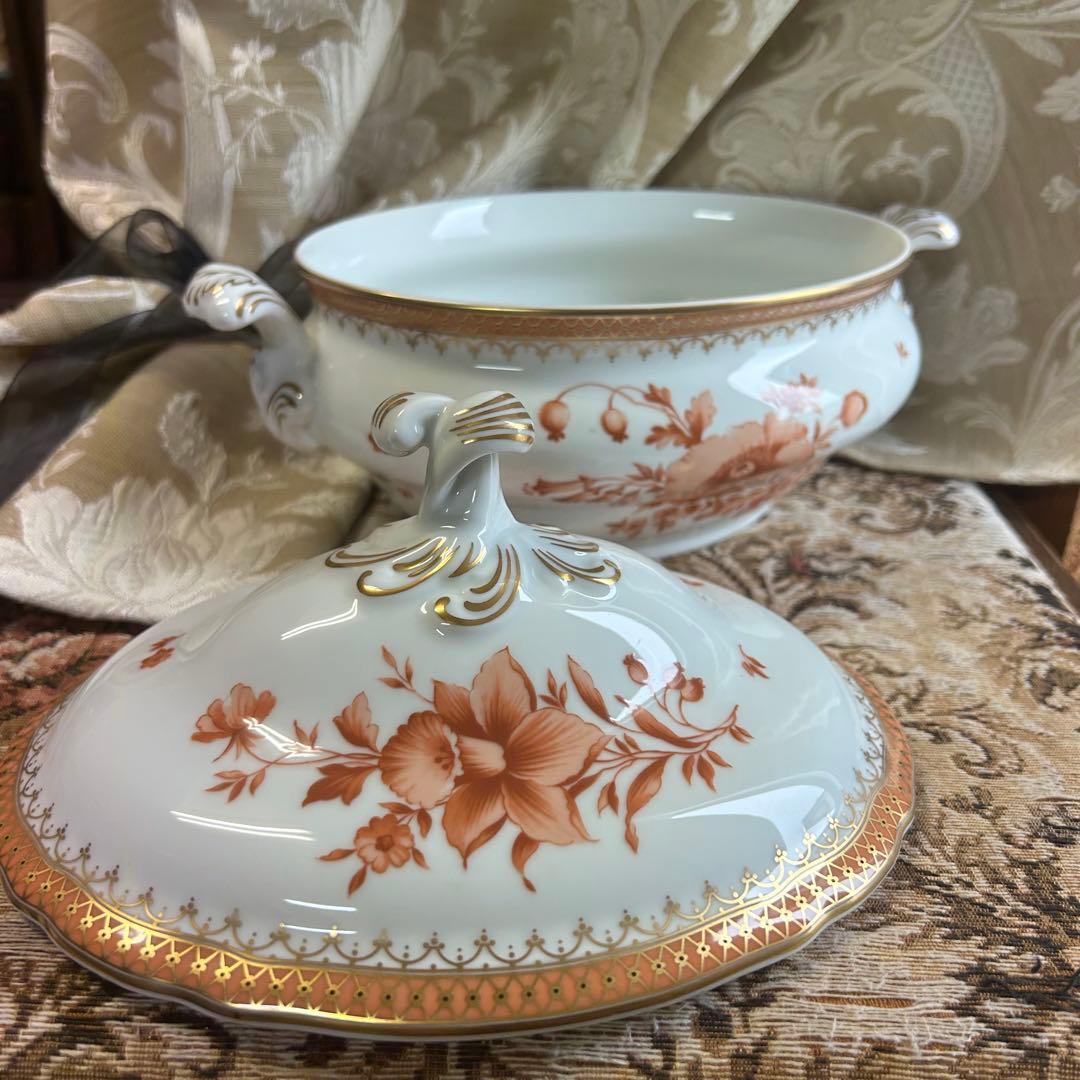 ドイツ製 Hutschenreuther 美しいfleur❁大きなスーピエール