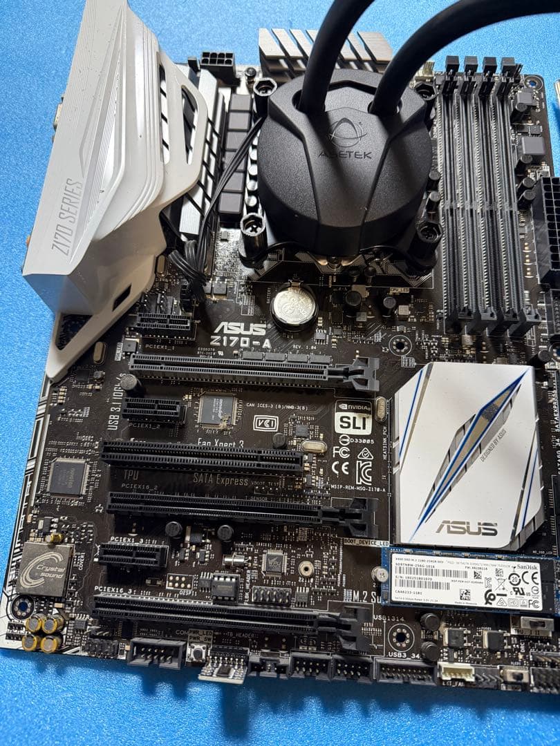 Intel core i7 6700k ASUS Z170-A 簡易水冷セット