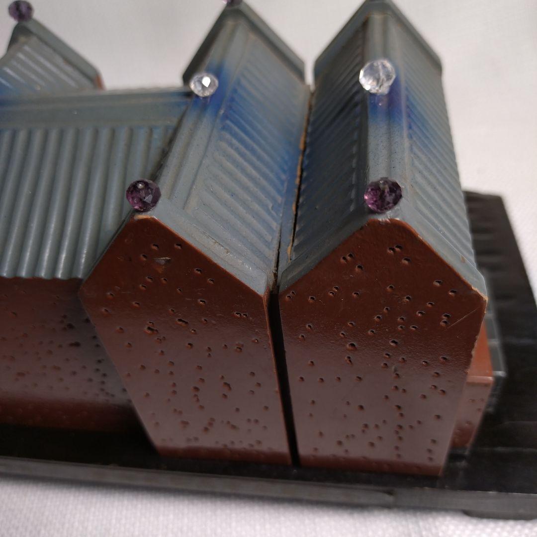 慶應義塾大学校舎モチーフ 卒業記念 オルゴール音確認品 年代物 木製 昭和レトロ