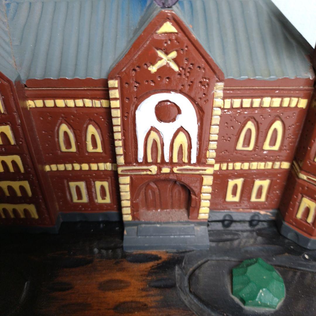 慶應義塾大学校舎モチーフ 卒業記念 オルゴール音確認品 年代物 木製 昭和レトロ