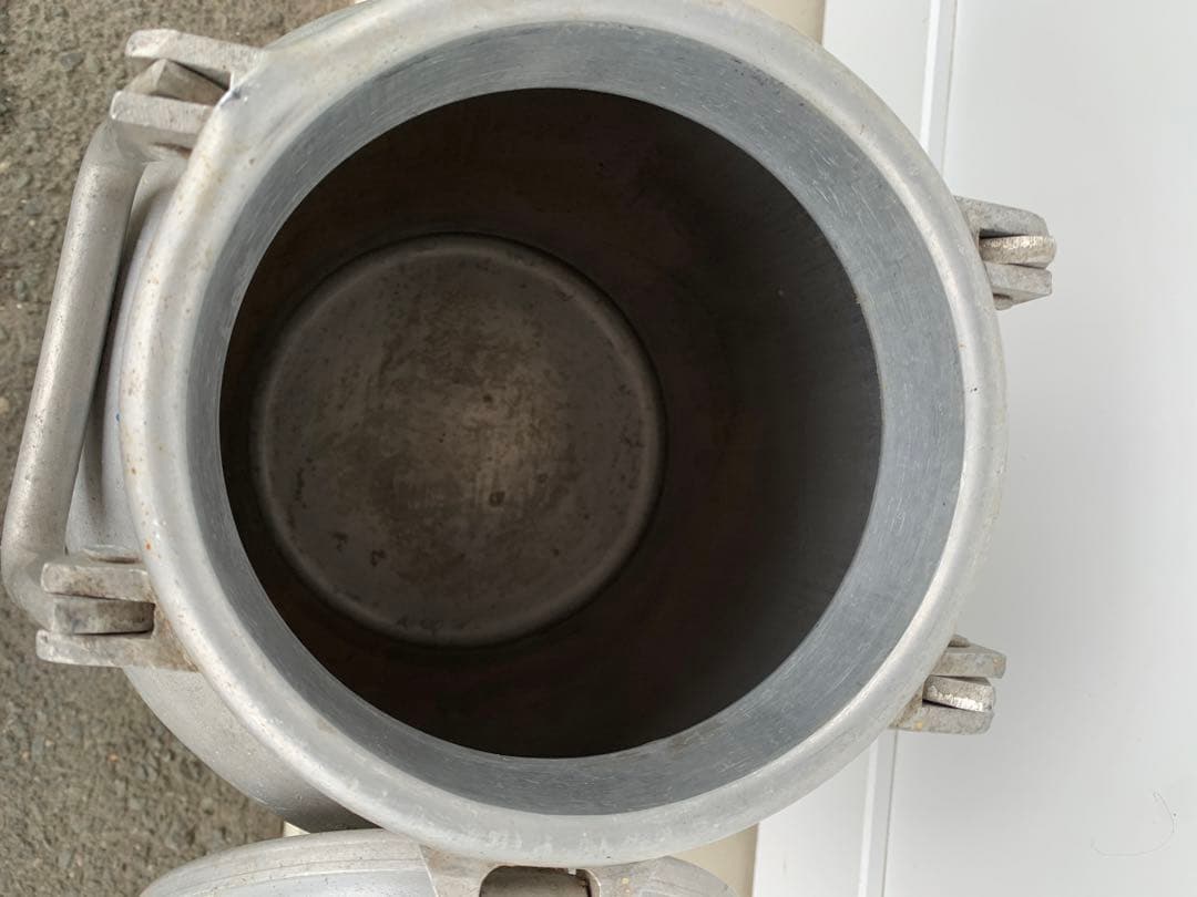 ミキオ様　アンティーク　ミルク缶　ミルクポット　蓋付　古道具