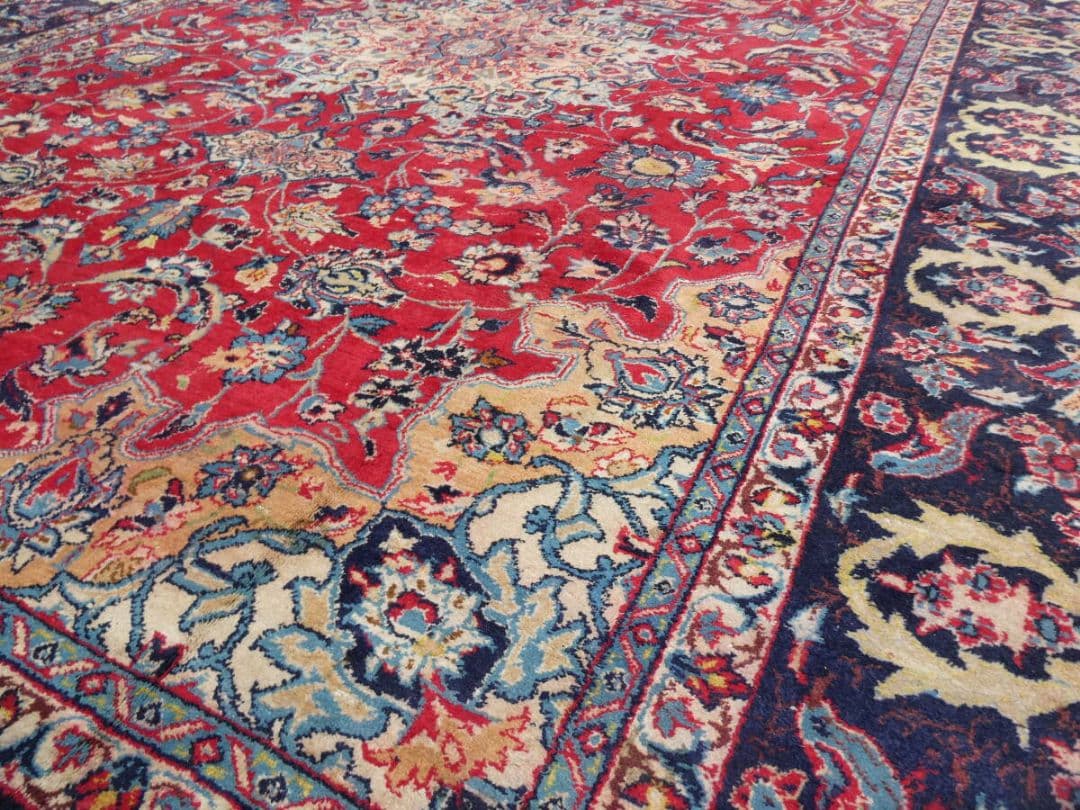 大判　ペルシャ絨毯　373×270cm　イラン産　手織り