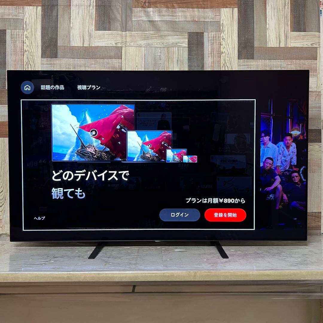 *.+゜さん専用使用時間少LG55型4K有機ELテレビYouTube.NETFL