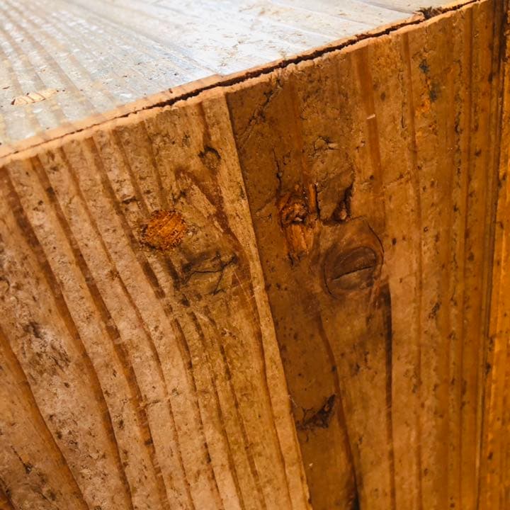 古材　マルチ収納BOX  1個　スタッキングボックス　道板　スツール　棚