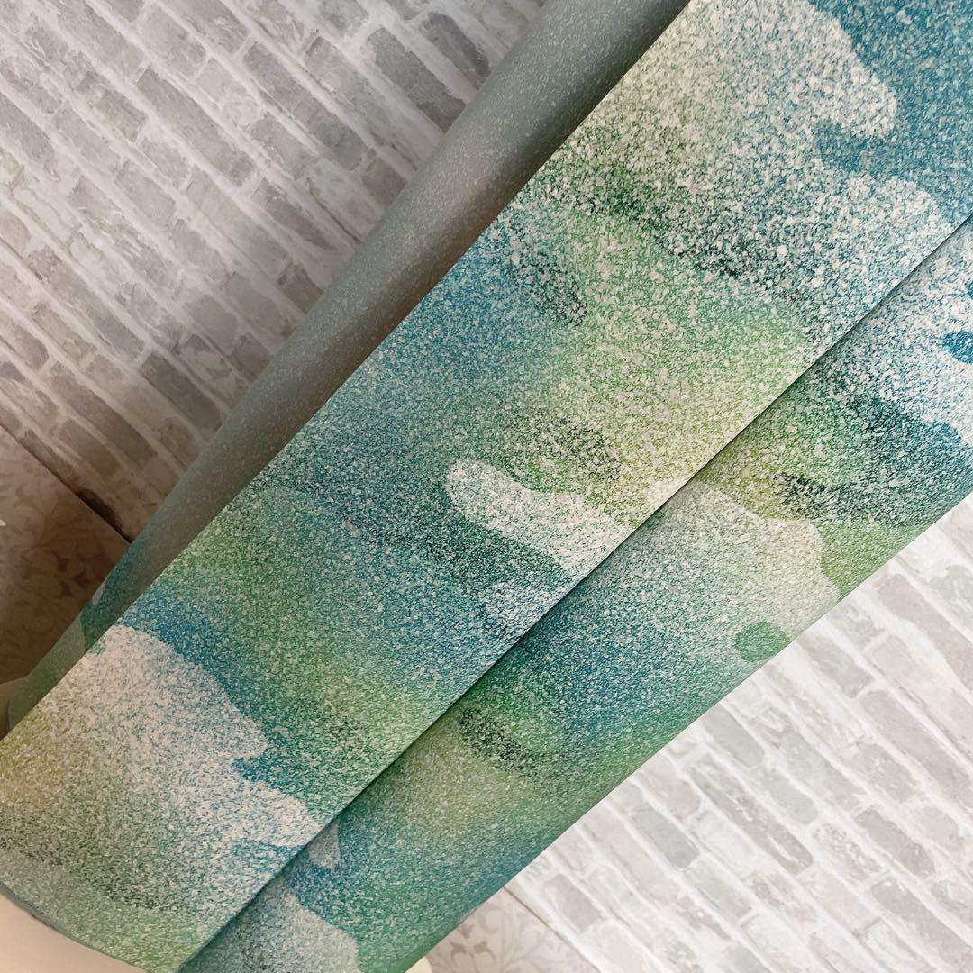 訪問着　フルセット　叩き染　爽やかなお色味　着物　L3