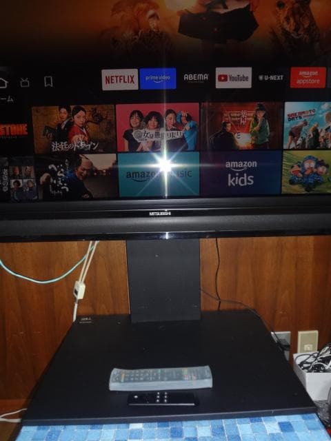 ★三菱 REAL 52インチとfire tv stickとスタンド★手渡しのみ★