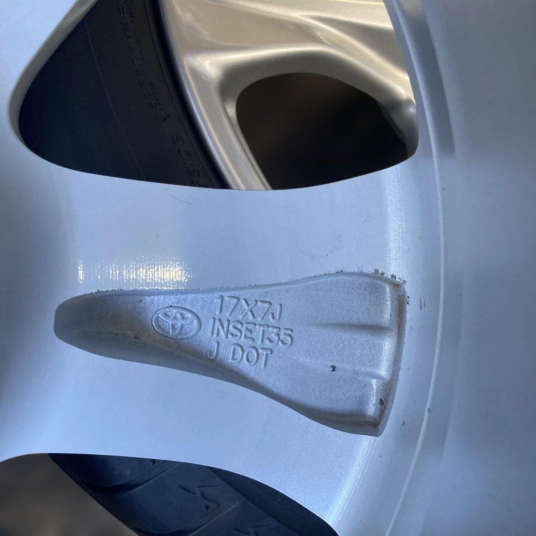 ハリアー80系純正ホイール、ブリヂストン ALENZA 17インチ タイヤセット