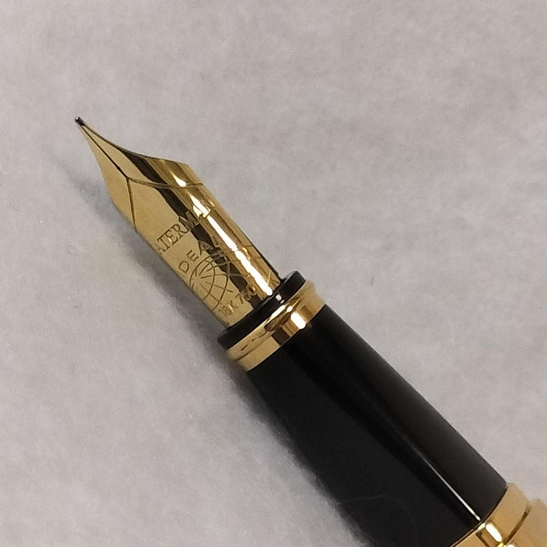 ウォーターマン 万年筆 エクセプション・スリム ブラック F 18K