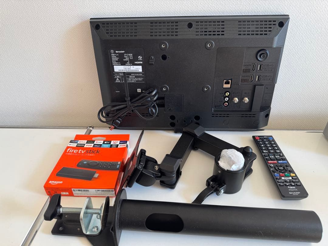 2024年製SHARP AQUOS 19型Fire TV アームスタンドセット