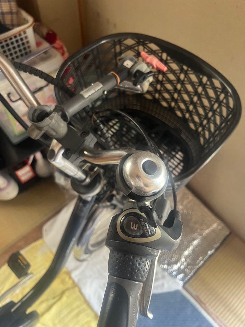 電動アシスト自転車 ブラック バッテリーとバッテリーの充電器セット【ジャンク品】