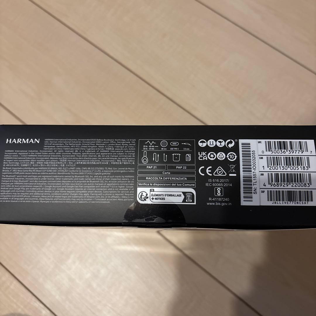 ヘッドホン JBL LIVE 770 NC