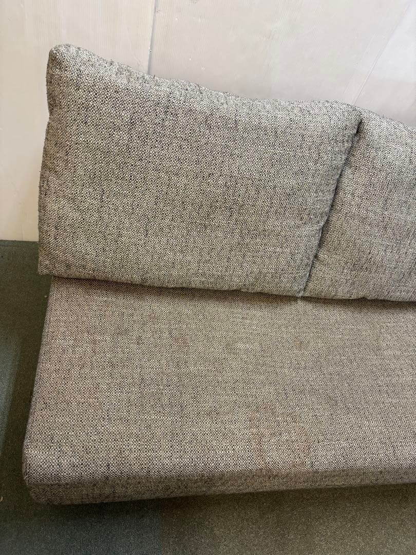 カバーリング式　ファブリック2Pソファ　クッション2個付き