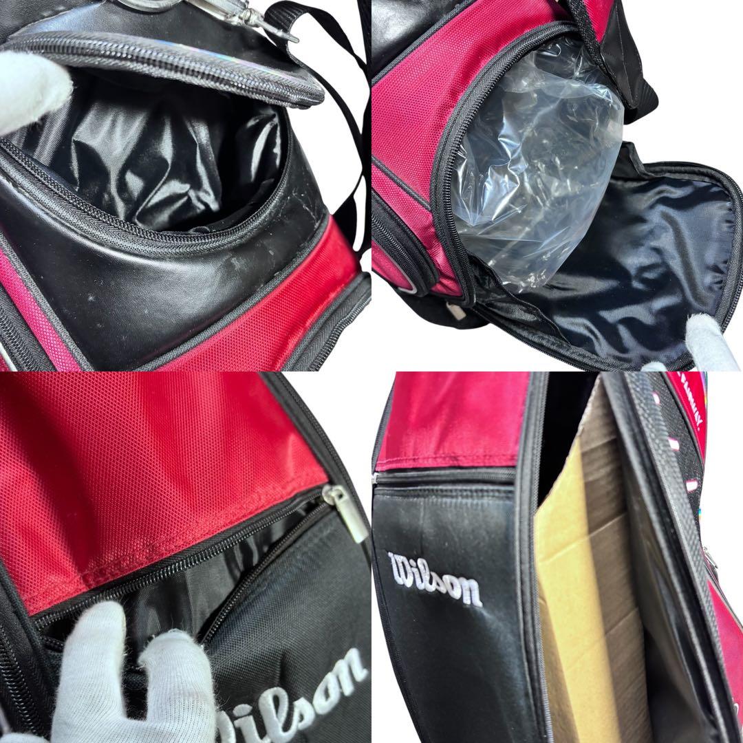 Wilson ウィルソン 9型 キャディバッグ タグ付き未使用 赤黒