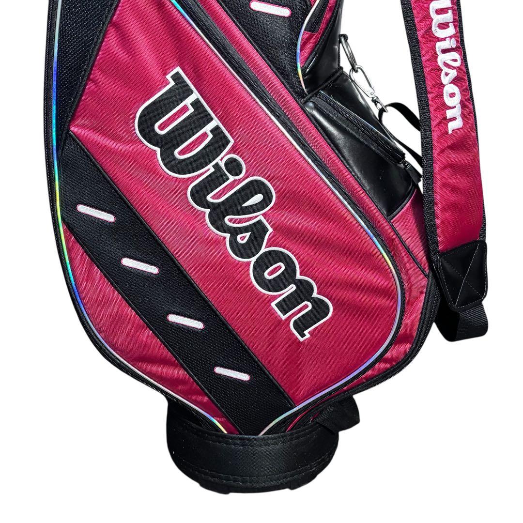 Wilson ウィルソン 9型 キャディバッグ タグ付き未使用 赤黒