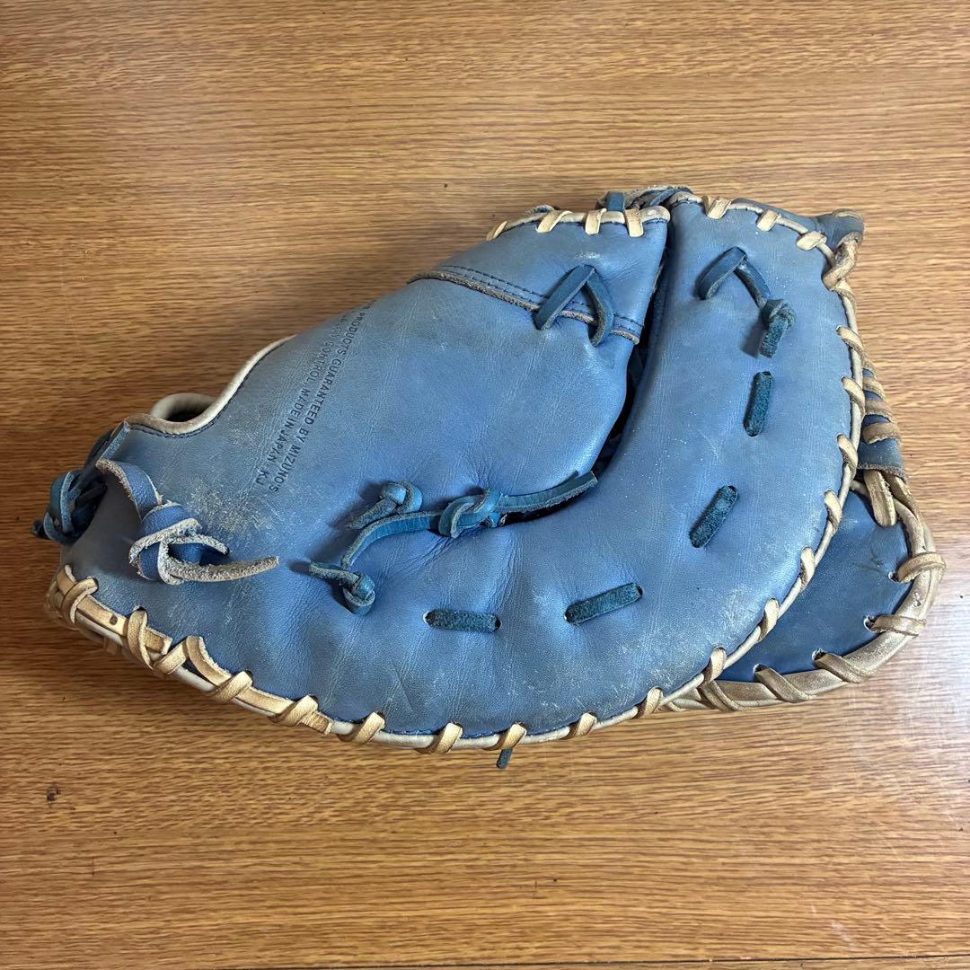 ミズノ ビューリーグ 一般軟式 ファーストミット 左投げ 日本製 良品 Mマーク