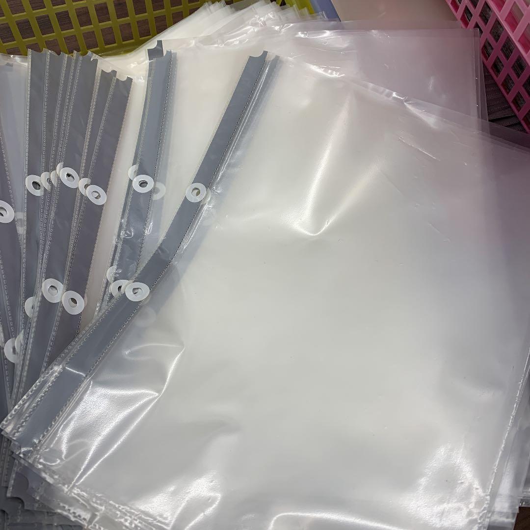 カウネット クリヤーブック リフィル 2穴 A4 使用済含 約３５００枚