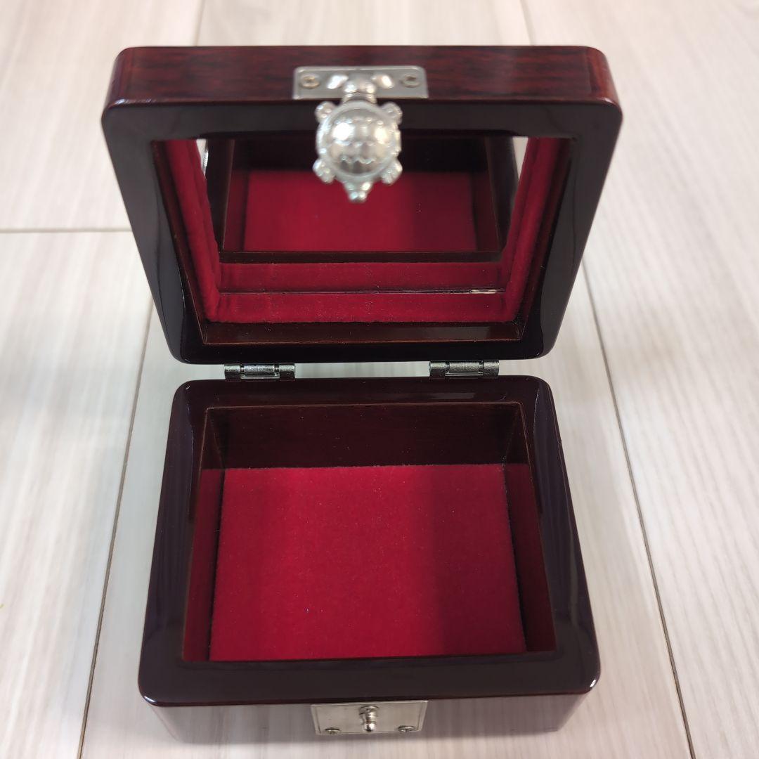 木製アクセサリーケース 二羽の鳥デザイン