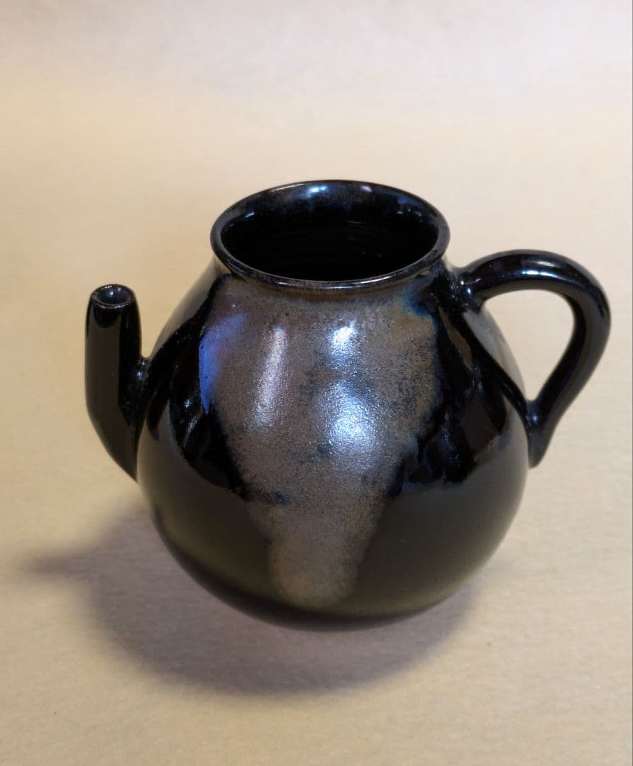 茶道具/ 茶入 /水滴/茶入と水滴/黒薩摩水滴 計4点