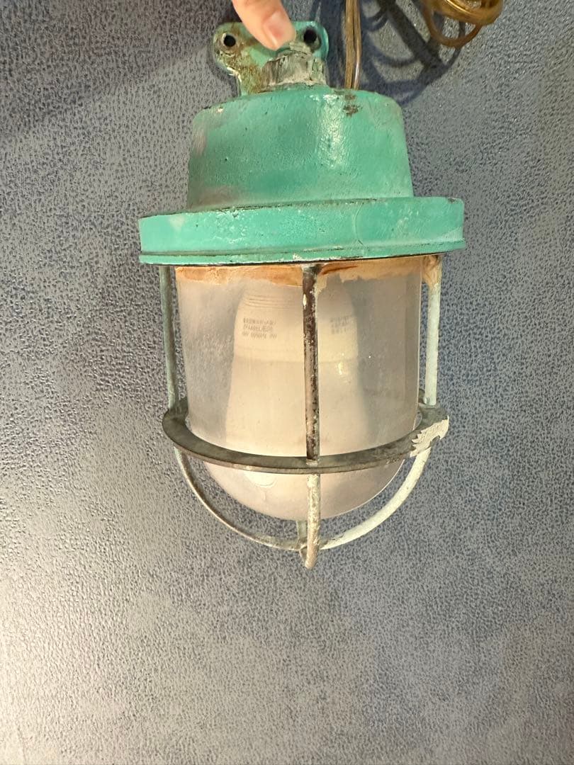 アンティーク　船舶照明　吊り下げ式ランプ