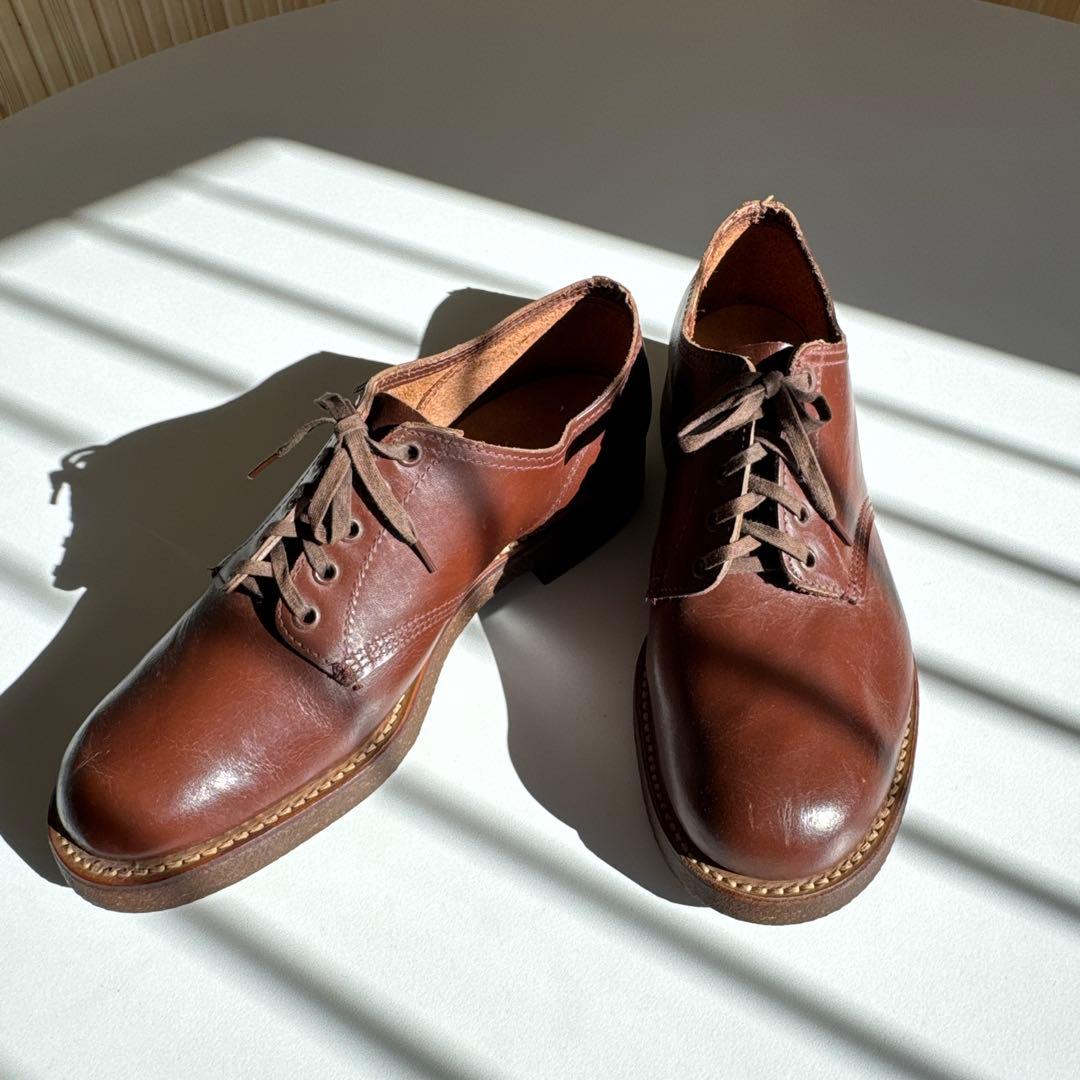 【コンチ】デッドストック　50s 60s ヴィンテージ　レザーシューズ
