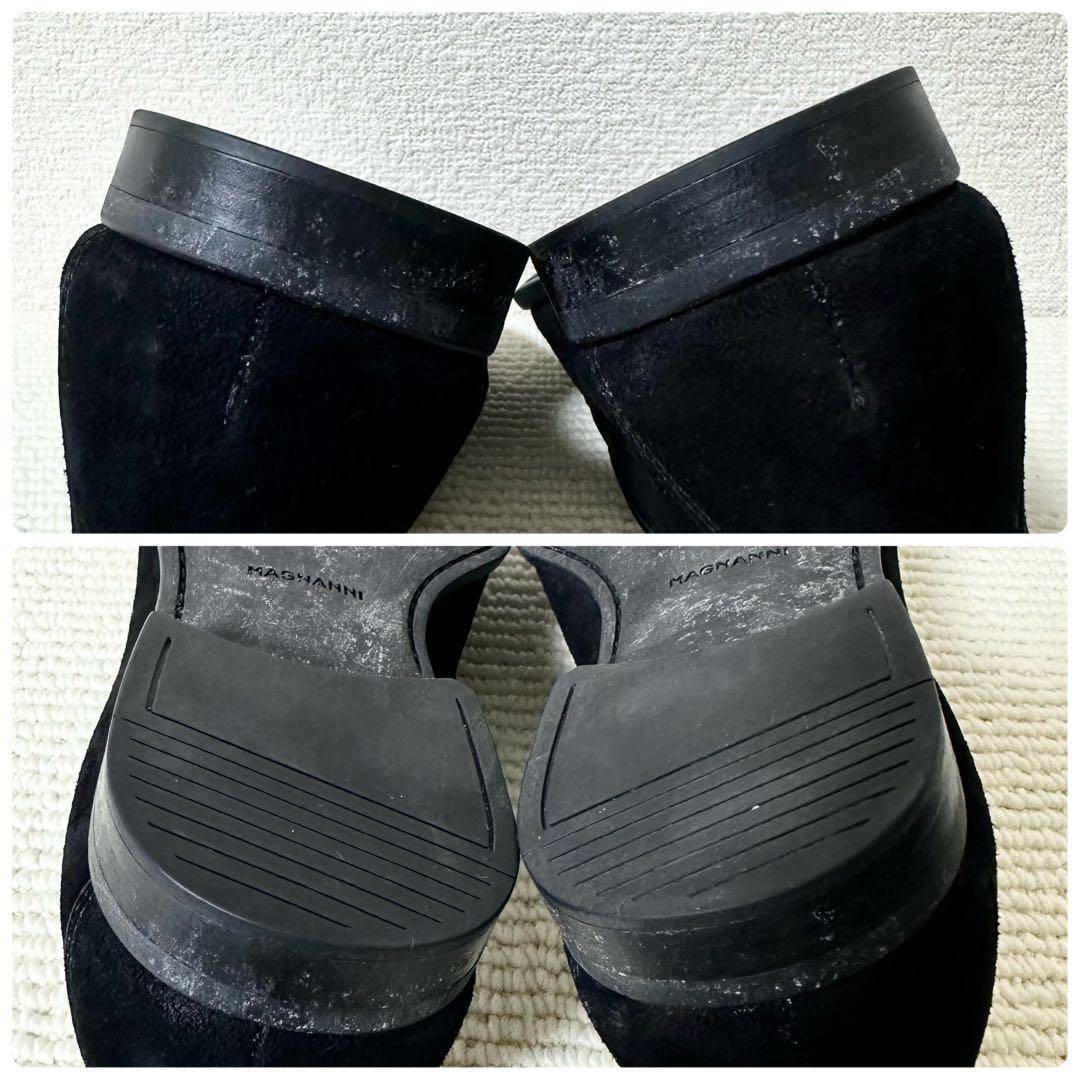 MAGNANNI マグナーニ スリッポン ブラック スエード レザー ローファー