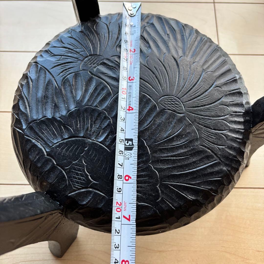 日光彫 丸テーブル サイドテーブル ミニテーブル 伝統工芸