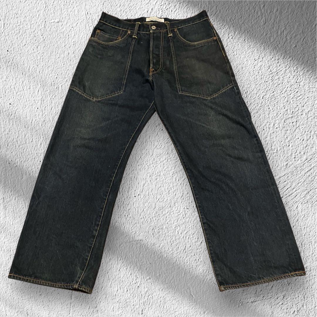 【超希少】EVISU PARISサントノレ本店限定モデルシンチバックW34 濃紺