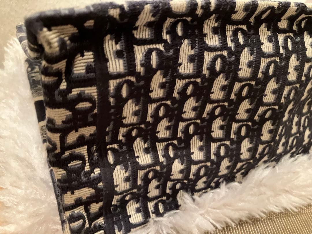 CHRISTIAN DIOR トートバッグ ネイビー/ベージュ